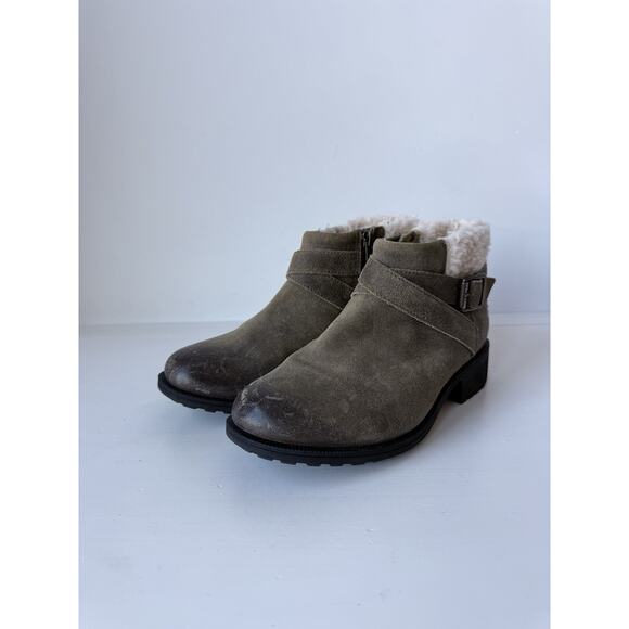 UGG Womens Winter Boots Sz 6.5 Benson Waterproof Wool Lining Leather Suede - Picture 4 of 11